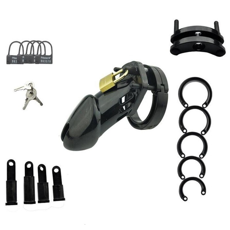Cockrings 5 Size Rings Chastity Cage Male Sex Toys Small or Standard Device Cock Brass Lock Locking Erotic Urethral 230824