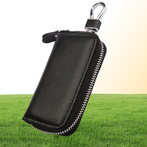 HBP Fashion Men Women Silm Key Wallets Real Genuine Leather Car Key holders With Card Slot