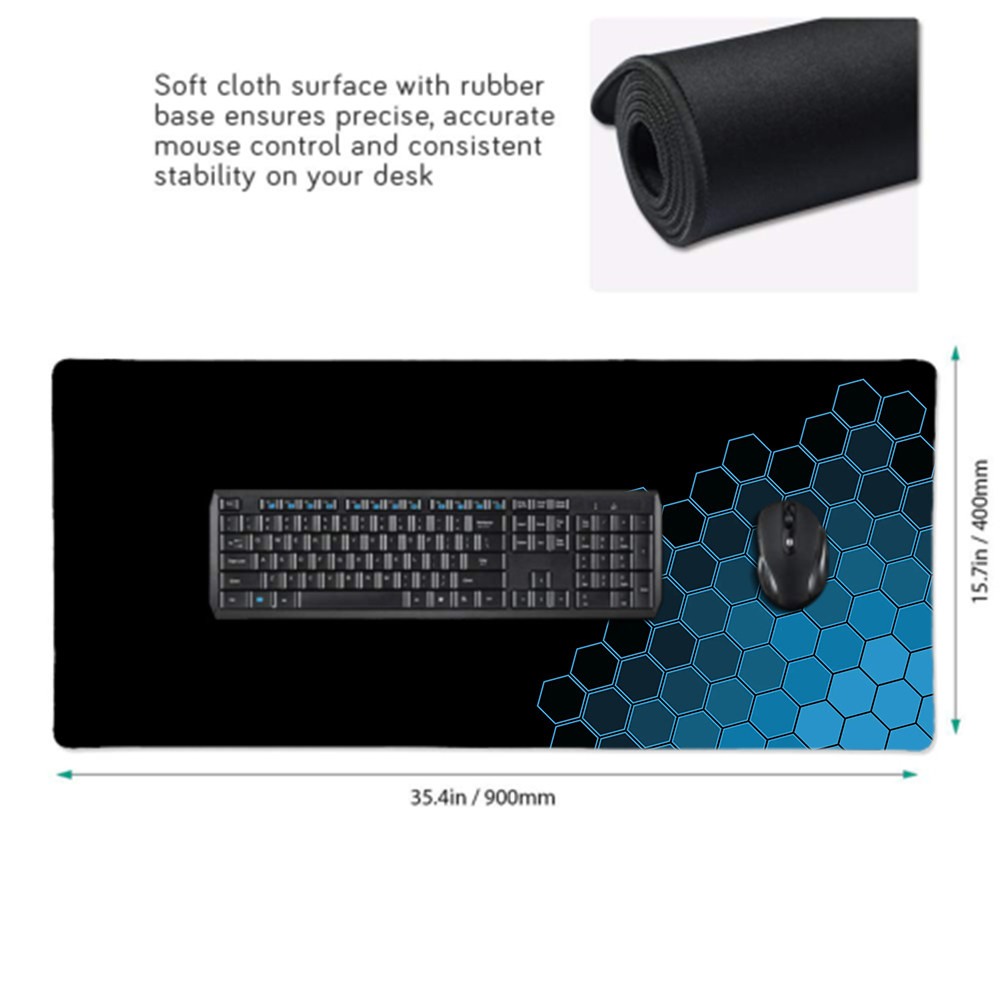 Mouse Pads Wrist Rests Geometric Gaming Accessories MousePads Computer Laptop Gamer Extended Mat Large Anime Pad Rubber Keyboards Table 230823