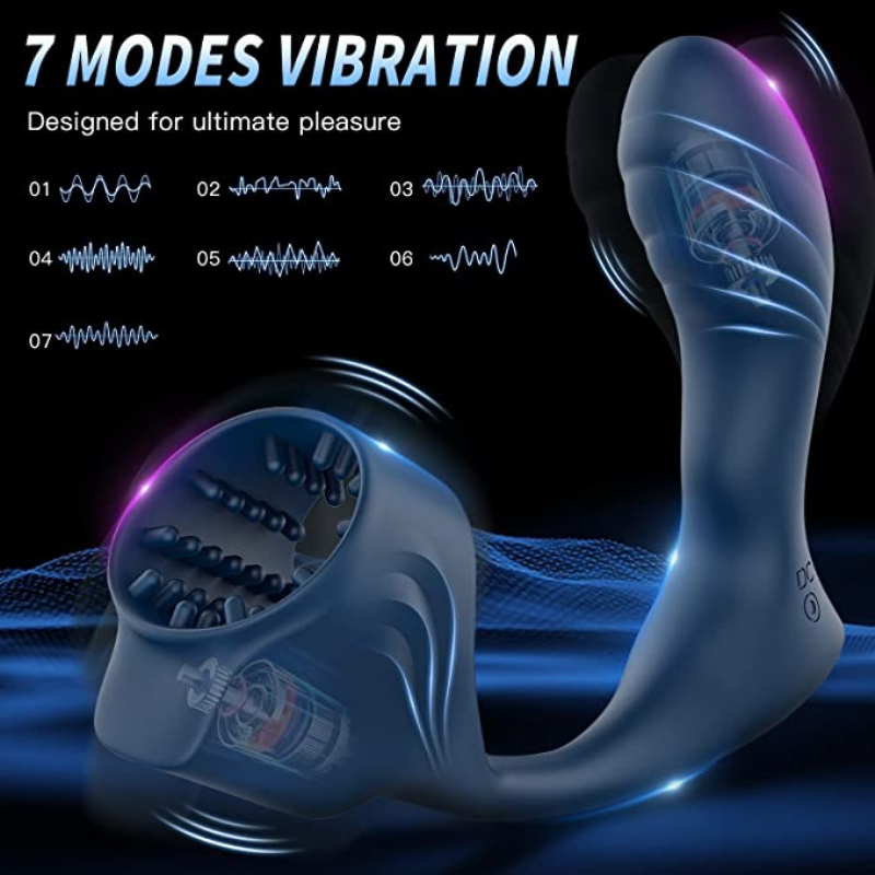 Briefs Panties Heating Vibrator Prostate Massager With Penis Sleeve Anal Butt Plug Remote Masturbation Male Cock Ring Sex Toys For Men Couple 230824