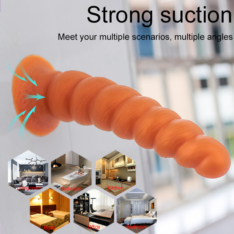 Briefs Panties Silicone Anal Plug Dildos with Suction Cup Stimulate Vagina and Anus Big Butt Soft Dilator Sex Toys for Women Men 230824