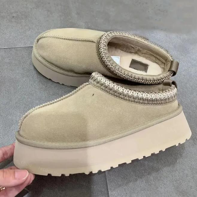 Womens Mini Boot Platform Designer Tazz Mustard Seed Tasman Slippers Australia Snow Boots Suede Real Leather Thick Sole Warm Fur Booties