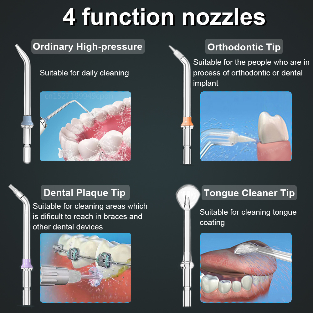 Other Oral Hygiene Irrigator Water Flosser For Dental Teeth Cleaning Jets 300ml 3 Speed Floss BPF 01 Portable IPX7 Waterproof 230824