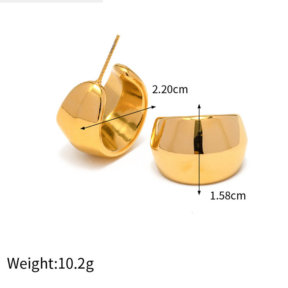 Charm Stainless Steel PVD Gold Plated Dupes Desinger Bold Stereoscopic Pear Drop Shape Waterdrop Stud Earrings Waterproof Jewelry 230823