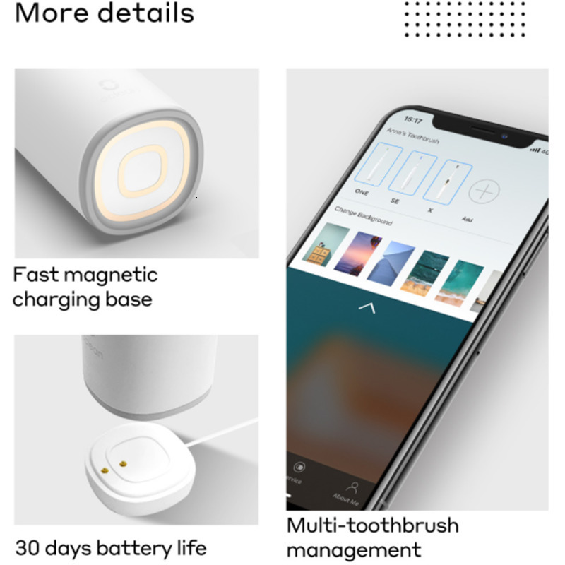 Toothbrush Oclean Z1 Electric Toothbrush Rechargeable Sonic APP Control IPX7 Waterproof Ultrasonic Automatic Dental 230824