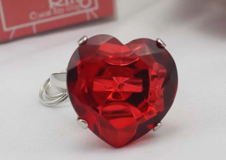 100pcs With this Ring Diamond Keychain White Key Chain Wedding Favors and giftsZZ