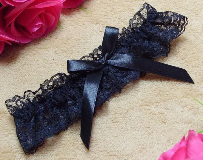 Lingerie Wedding Gift Party Bridal Accessories Cosplay Sexy Lace Elastic Leg Garter Belt with Ribbon Bow Suspender Thigh HarnessZZ