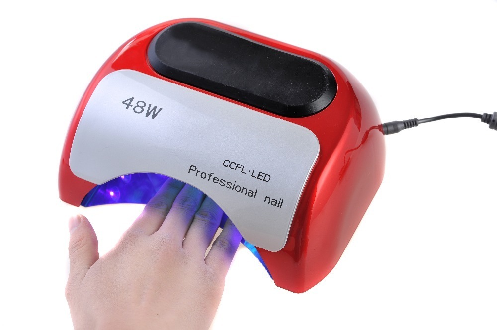 Nail Dryers nail High quality 48W US EU Plug Ultraviolet 110-220v Gel Professional LED UV Curing Lamp CCFL Light Dryer Nail Art 230824