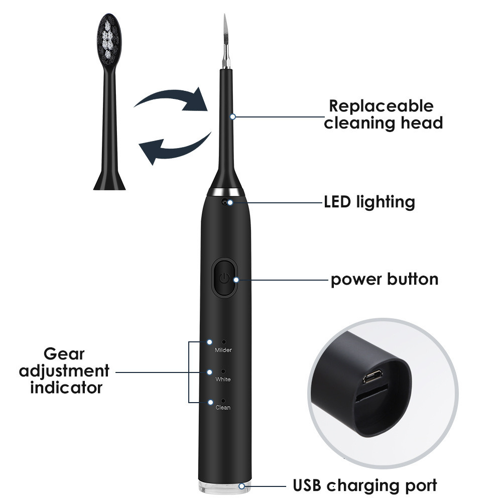Toothbrush Sonic Electric Toothbrush USB Rechargeable Automatic Adult Model Teeth Whitening Oral Care Free 6 Brush Head Dental Cleaner Set 230824