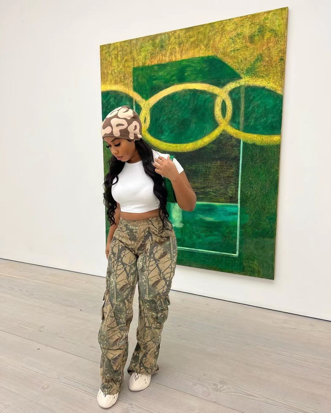 Women's Jeans Echoine Camouflage Print Hight Waist Pants Casual Pocket Cargo Pants Streetwear Y2K Trousers Club Fashion Women Clothing 230824