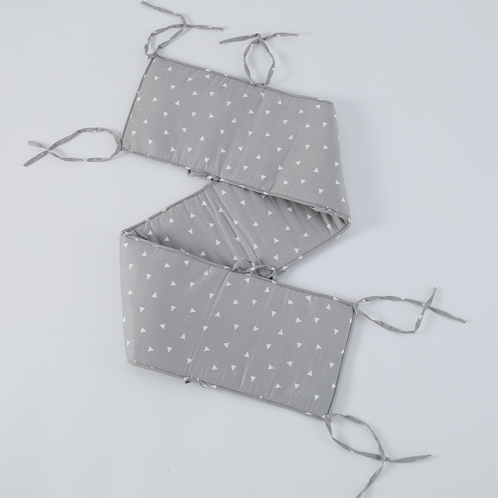 Bed Rails 180x30CM Breathable Summer Baby Bedding Bumper Collision Half Around crib set Cotton Printing Mesh Safety 230824