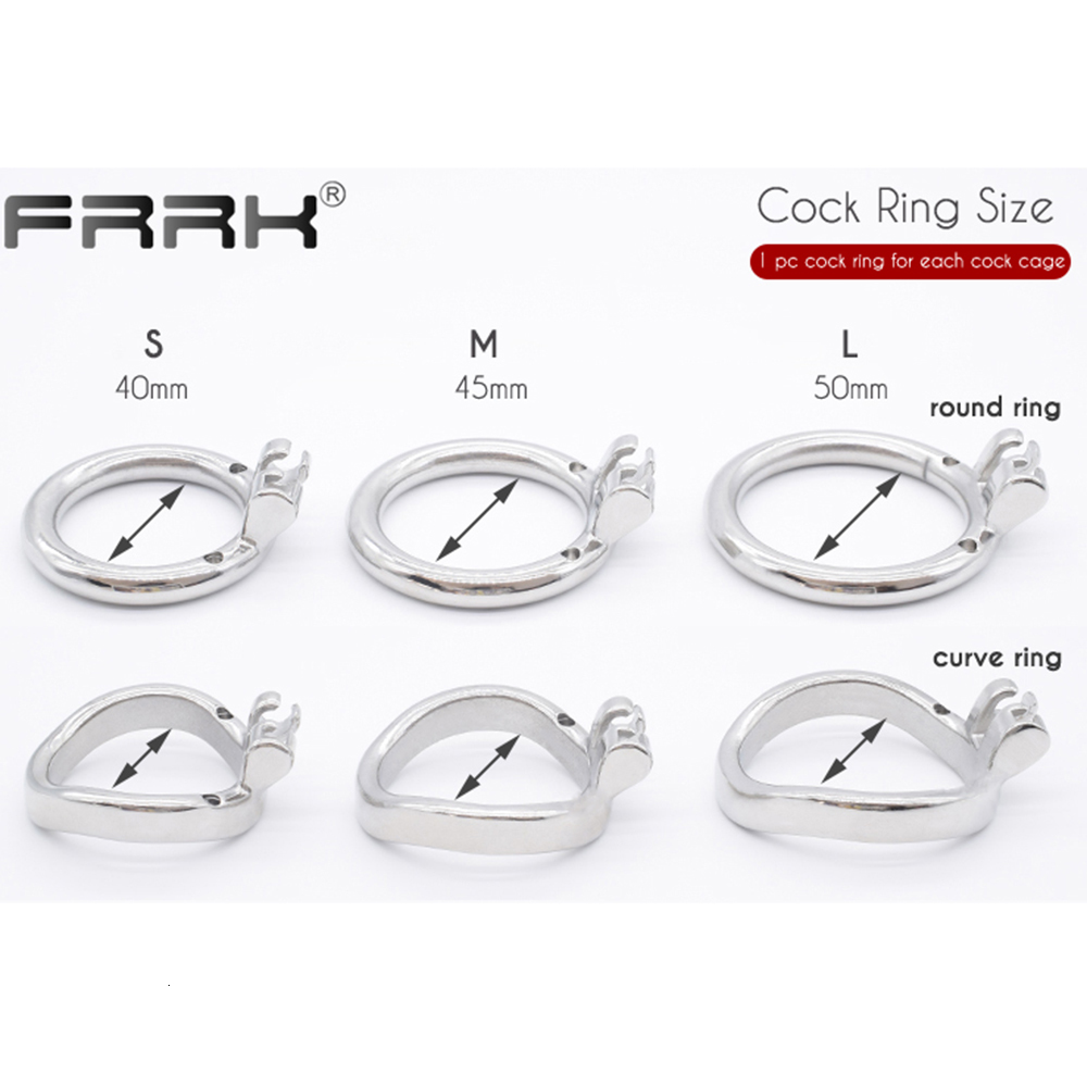 Cockrings BDSM Adults Sex Toys Small Chastity Cage for Men Metal Penis Ring Stainless Steel Male Bondage Device Belt Denial 230824