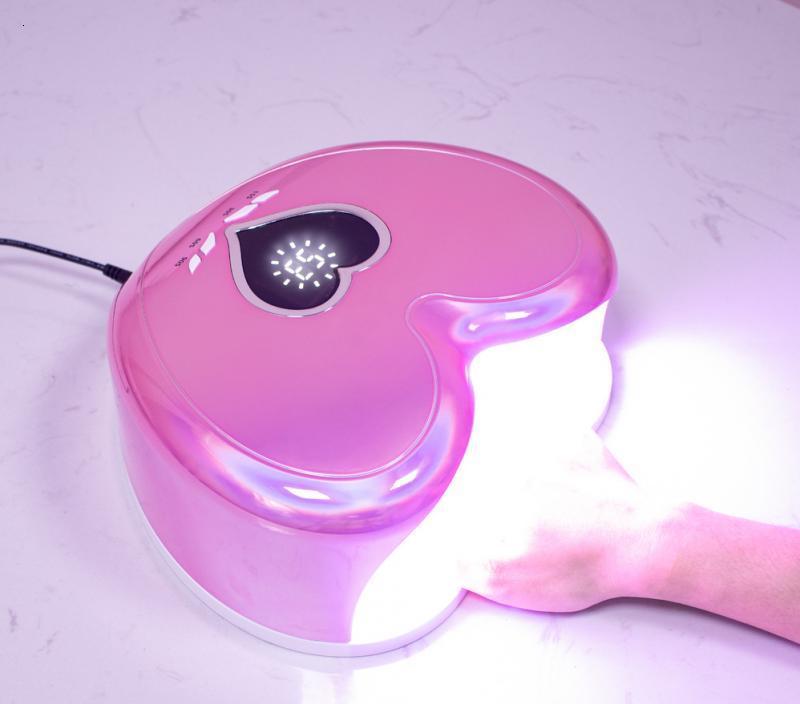 Nail Dryers 96W Uv/led Nail Drying Lamp for Manicure Heart Shape Professional Nail Polish Dryer Light Machine for Fast Drying All Gel Polish 230824