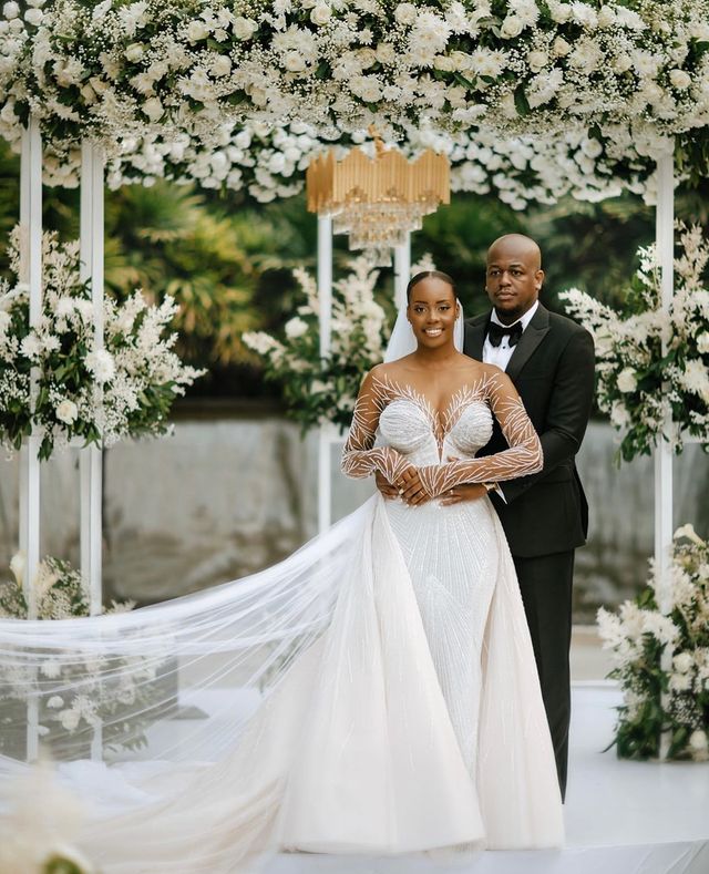 2023 Arabic Aso Ebi White Mermaid Wedding Dress Beaded Sequined Lace Sexy Stunning Bridal Gowns Dresses ZJ505