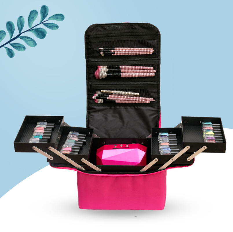 Face Care Devices Cosmetic Bag Storage Multi layer Makeup Manicure Tattoo Beauty and Multi function Tool Case 230823