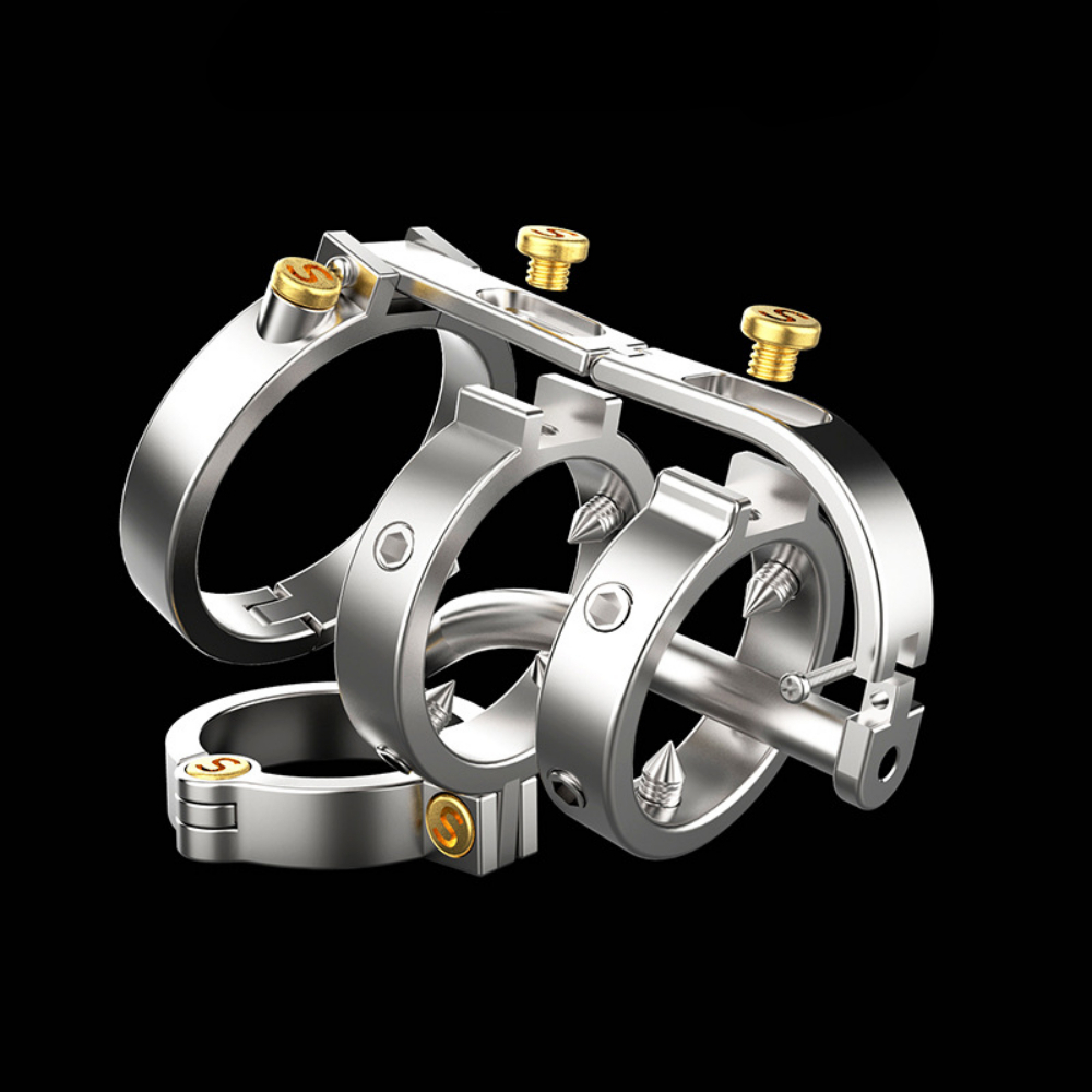 Cockrings Steam Punk Series Chastity Cage Sextoys Belt Sissy Mechanical Multifunctional CB Lock Sex Toys for Men Gay 230824