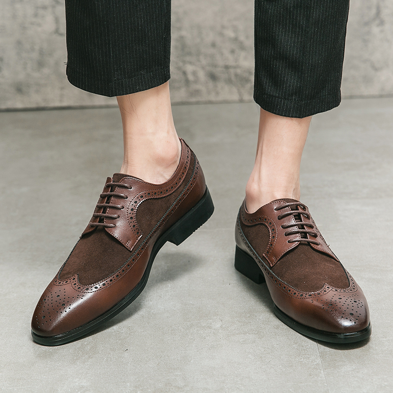 Dress Shoes Golden Sapling Wedding Shoes Men Retro Dress Oxfords Leather Men's Casual Business Shoe Formal Flats Leisure Party Derby Flat 230824