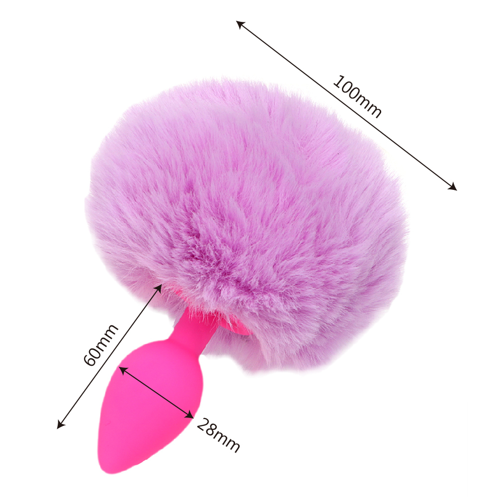 Briefs Panties IKOKY Hairy Rabbit Tail Anal Plug Adult Products Silicone Butt Sex Toys for Women Cute Erotic 230824
