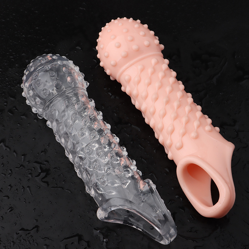Cockrings Penis Extender Condom Reusable Sleeve Sextoy Cock Rings Dick Delay Ejaculation Flexible Glans Enlarger sex toys men 230824