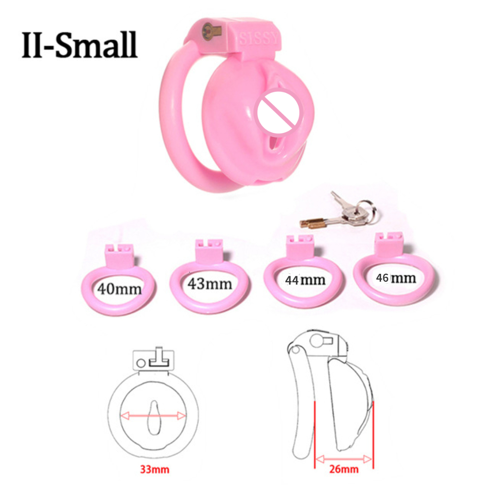 Cockrings Pink Resin Chastity Cage Sissy Micro Belt Sextoys Male Abstinence Quit Masturbation Erotic Urethral Lock Sex Toys gay 230824
