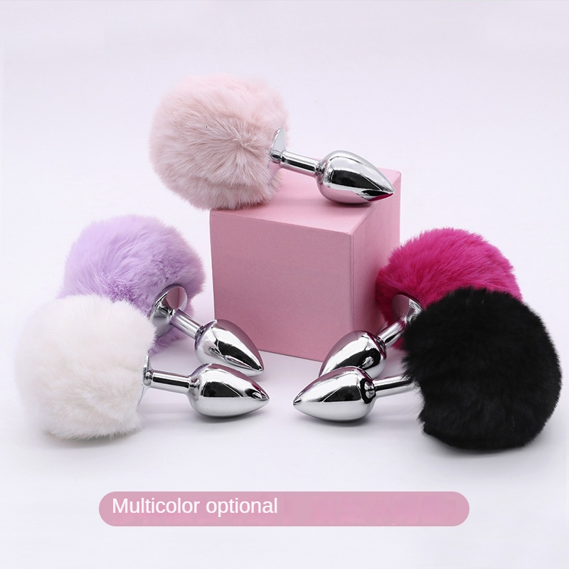 Briefs Panties Sexy Anal Plug Bunny Tail Stainless Steel and Silicone Butt Plugs Sex Toys for Woman Men Gay Anus Stimulator Smooth Touch Couple 230824
