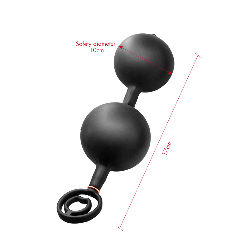 Briefs Panties Anal Butt Plug Inflatable with 2 Steel Balls Inside and CockPenis Ring for Anus ExpanderDilator Men Women Sex Play 230824