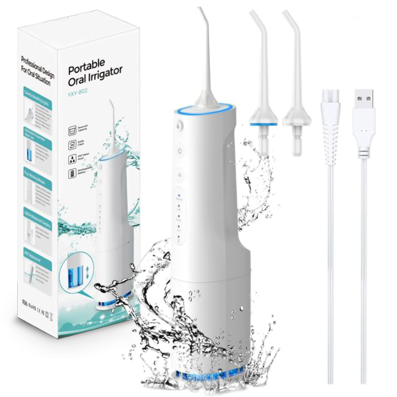 Other Oral Hygiene Portable Irrigator 360ml Large Capacity Water Dental Flosser IPX7 Waterproof Teeth Cleaning USB Rechargeable With 2 Jets 230824