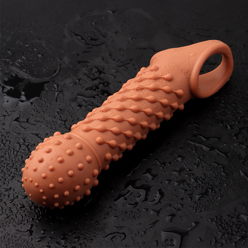 Cockrings Penis Extender Condom Reusable Sleeve Sextoy Cock Rings Dick Delay Ejaculation Flexible Glans Enlarger sex toys men 230824