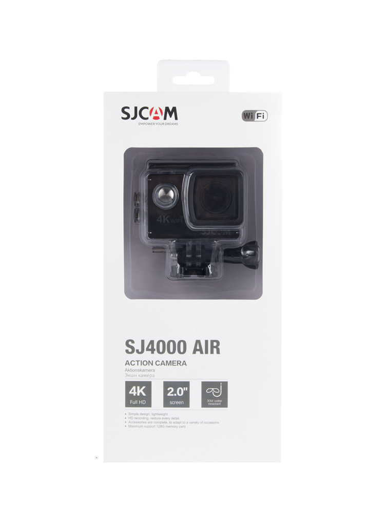 Weatherproof Cameras SJCAM Action Camera SJ4000 AIR 4K 30PFS 1080P 4x Zoom WIFI Motorcycle Bicycle Helmet Waterproof Cam Sports Video l230823