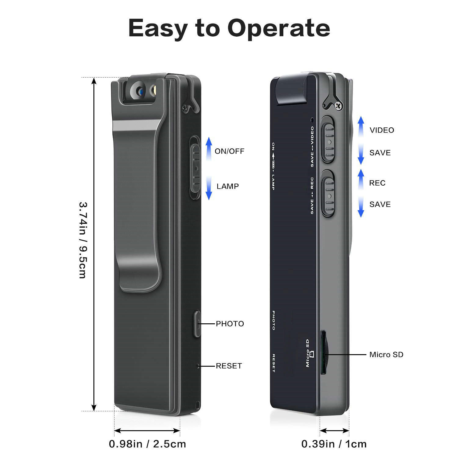 Mini Cameras Vandlion Magnetic Digital Camera HD Flashlight Micro Cam Webcam Motion Detection Snaps Loop Recording Camcorders 230823