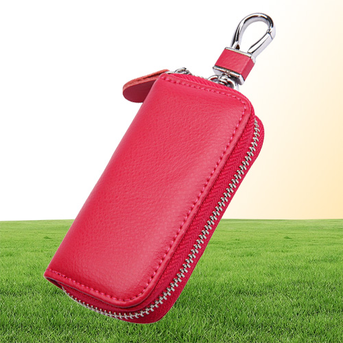 HBP Fashion Men Women Silm Key Wallets Real Genuine Leather Car Key holders With Card Slot
