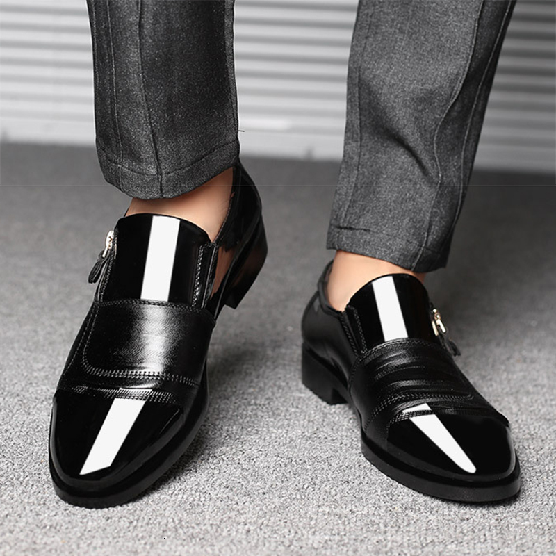Dress Shoes Classic Business Men's Dress Shoes Fashion Elegant Formal Wedding Shoes Men Slip On Office Oxford Shoes For Men Black 230824
