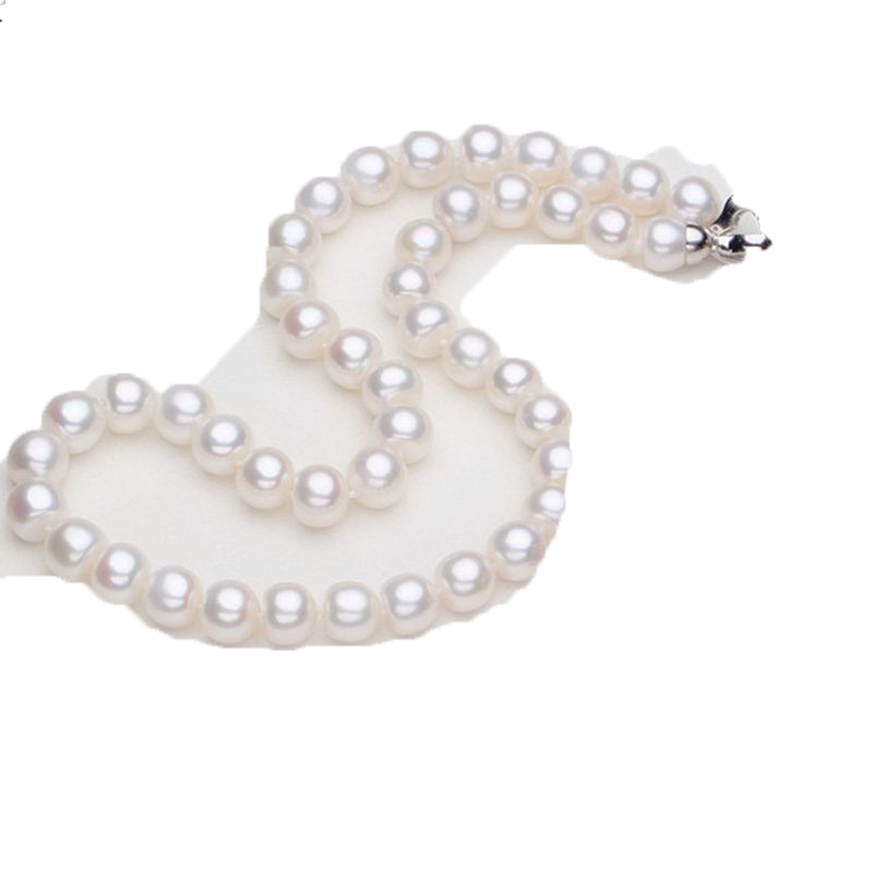 Classic Elegant White 75 mm Diameter Pearl Necklace for Women Men Girls Teens Wedding Banquet Necklaces Trend