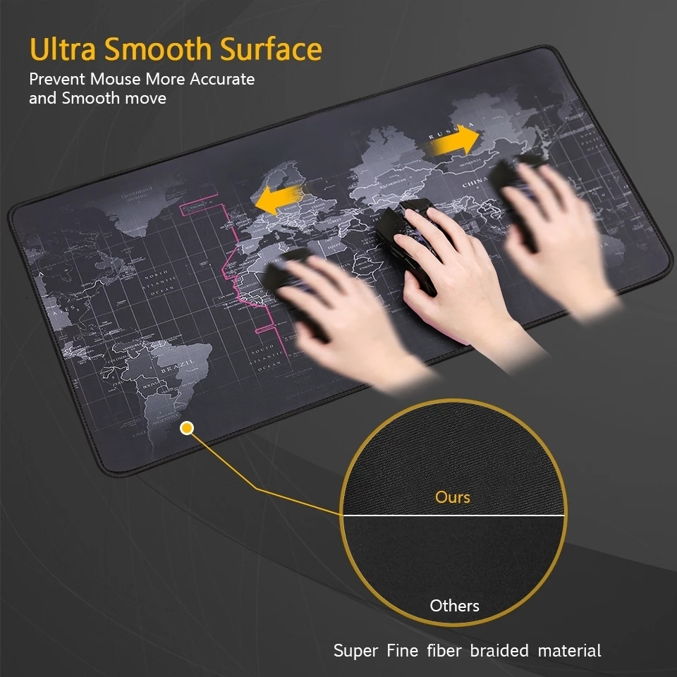 Mouse Pads Wrist Rests Green Plant Pad Office Computer Desk Mat Table Large Lockedge Gamer Keyboard Laptop Cushion Non slip Mats Mousepad 230823