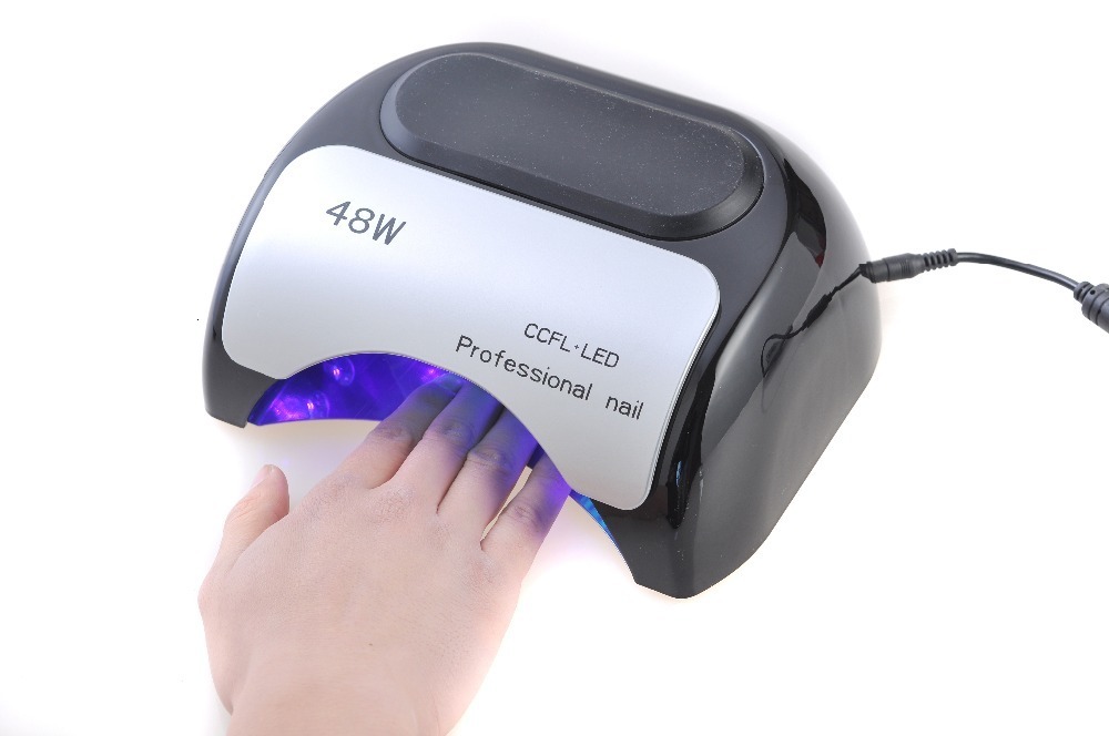 Nail Dryers nail High quality 48W US EU Plug Ultraviolet 110-220v Gel Professional LED UV Curing Lamp CCFL Light Dryer Nail Art 230824