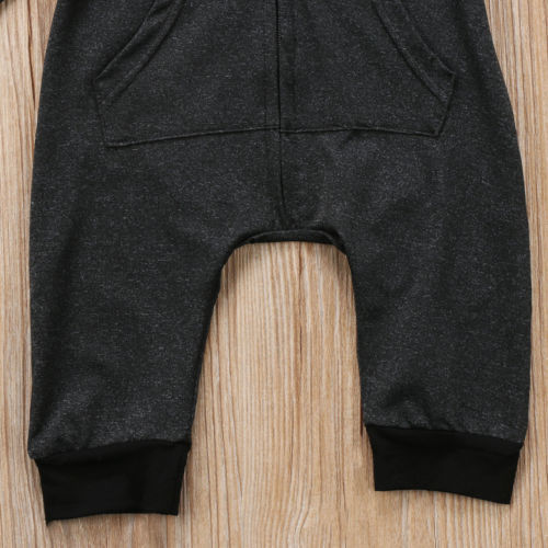 Rompers 024M Baby Boy Clothes Infant Warm Long Sleeve Zipper Romper born Jumpsuit Kid Hooded Girl Sweater Outfit 230823