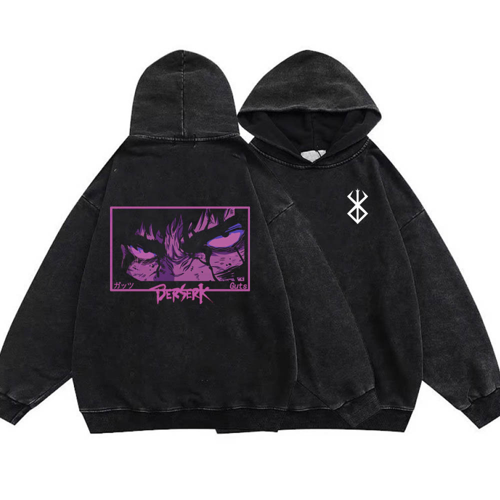 Men's Hoodies Sweatshirts Anime Casual Long Sleeve Sweater Oversized Berserk Hoodie Graphic Print Unisex Y2k Sweatshirt Guts Puck Top 230823