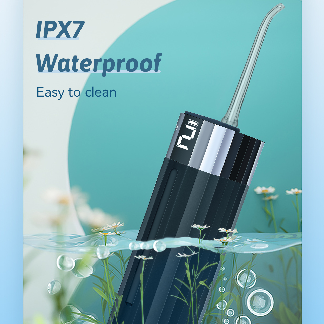 Other Oral Hygiene Irrigator Rechargeable Water Flosser Portable Dental Jet Tank Teeth Cleaner Girls Men Family Christmas Gift 230824