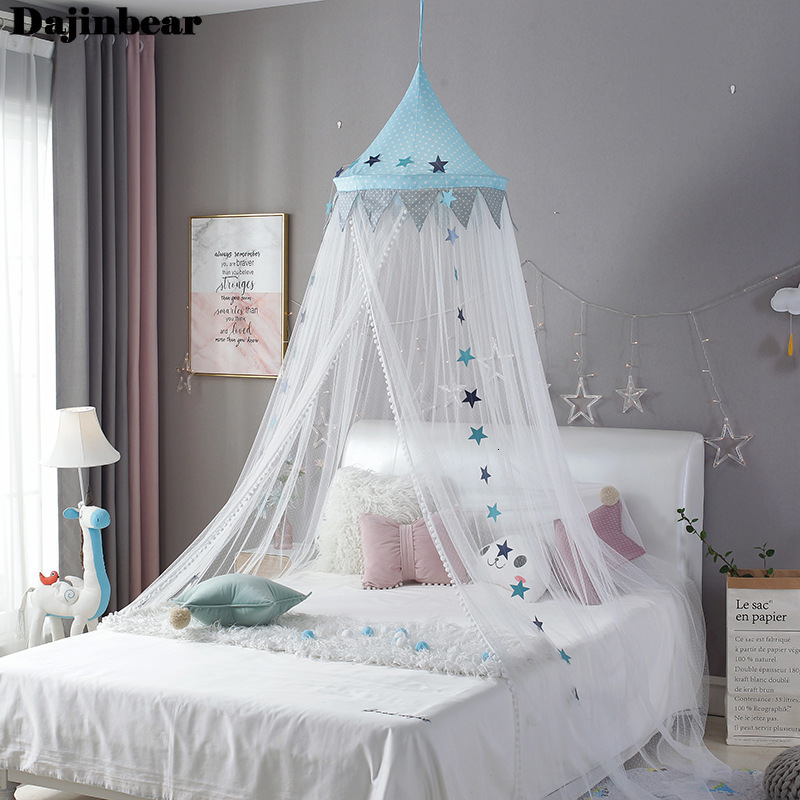 Crib Netting Baby Room Mosquito Net Kid bed curtain canopy Round Crib Netting bed tent baldachin Decoration girl bedroom accessories Dropship 230823