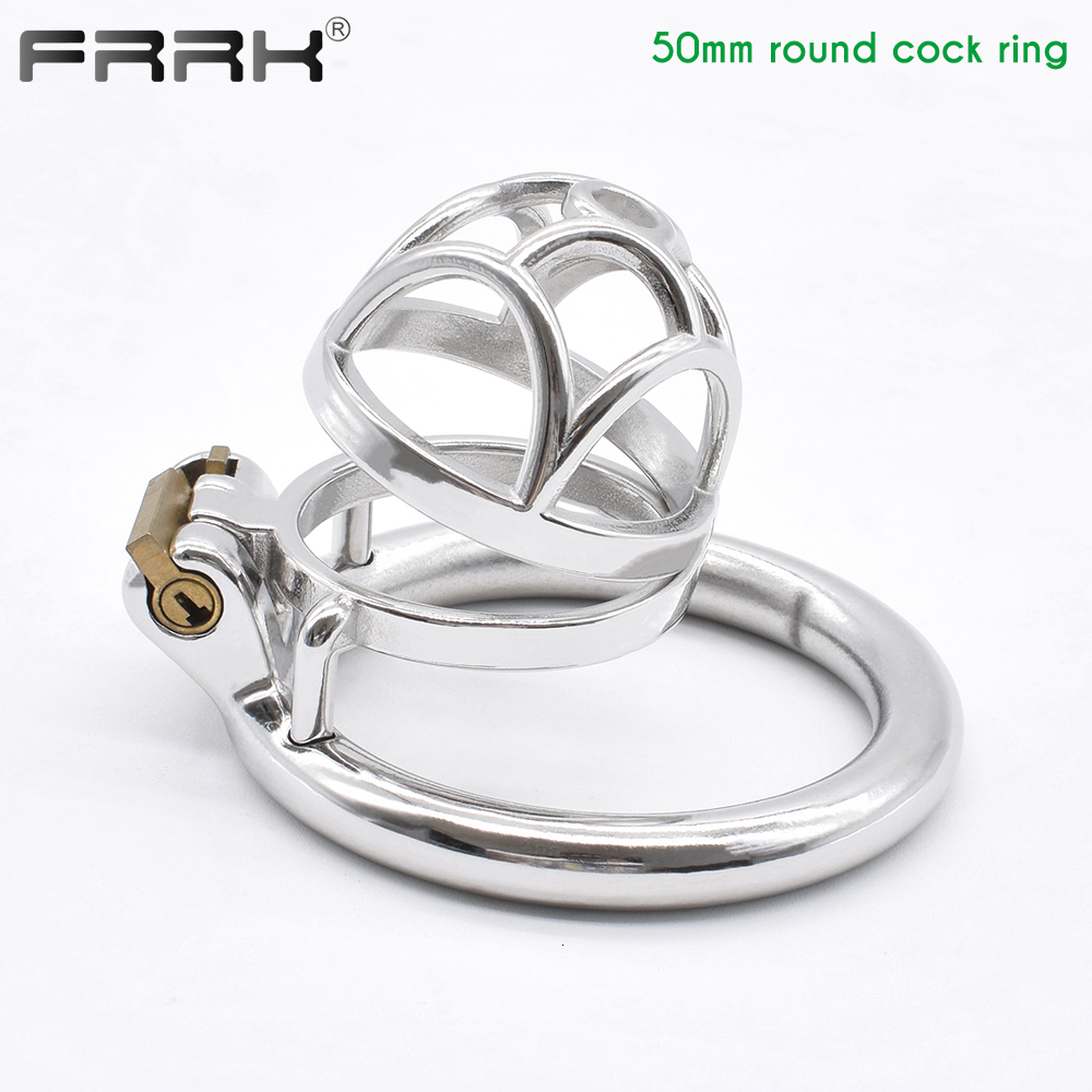 Cockrings BDSM Sex Shop Toys for Men Metal Chastity Belts Male Sextoy Cock Cage Stainless Steel Penis Rings Adult Games 230824