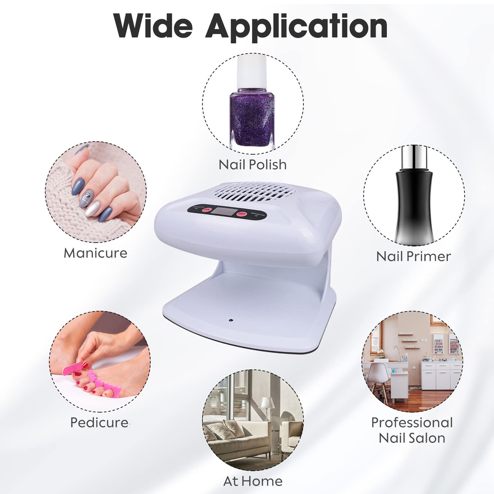 Nail Dryers Air Nail Dryer Manicure Nail Fan With Automatic Sensor Warm Cool Wind Blower Dryer For Nail Polish Fast Curing Nail Lamp 300W 230824