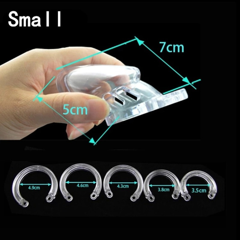 Cockrings 5 Size Rings Chastity Cage Male Sex Toys Small or Standard Device Cock Brass Lock Locking Erotic Urethral 230824