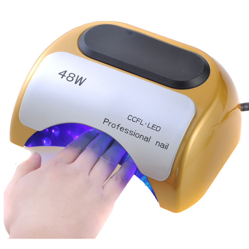 Nail Dryers nail High quality 48W US EU Plug Ultraviolet 110-220v Gel Professional LED UV Curing Lamp CCFL Light Dryer Nail Art 230824