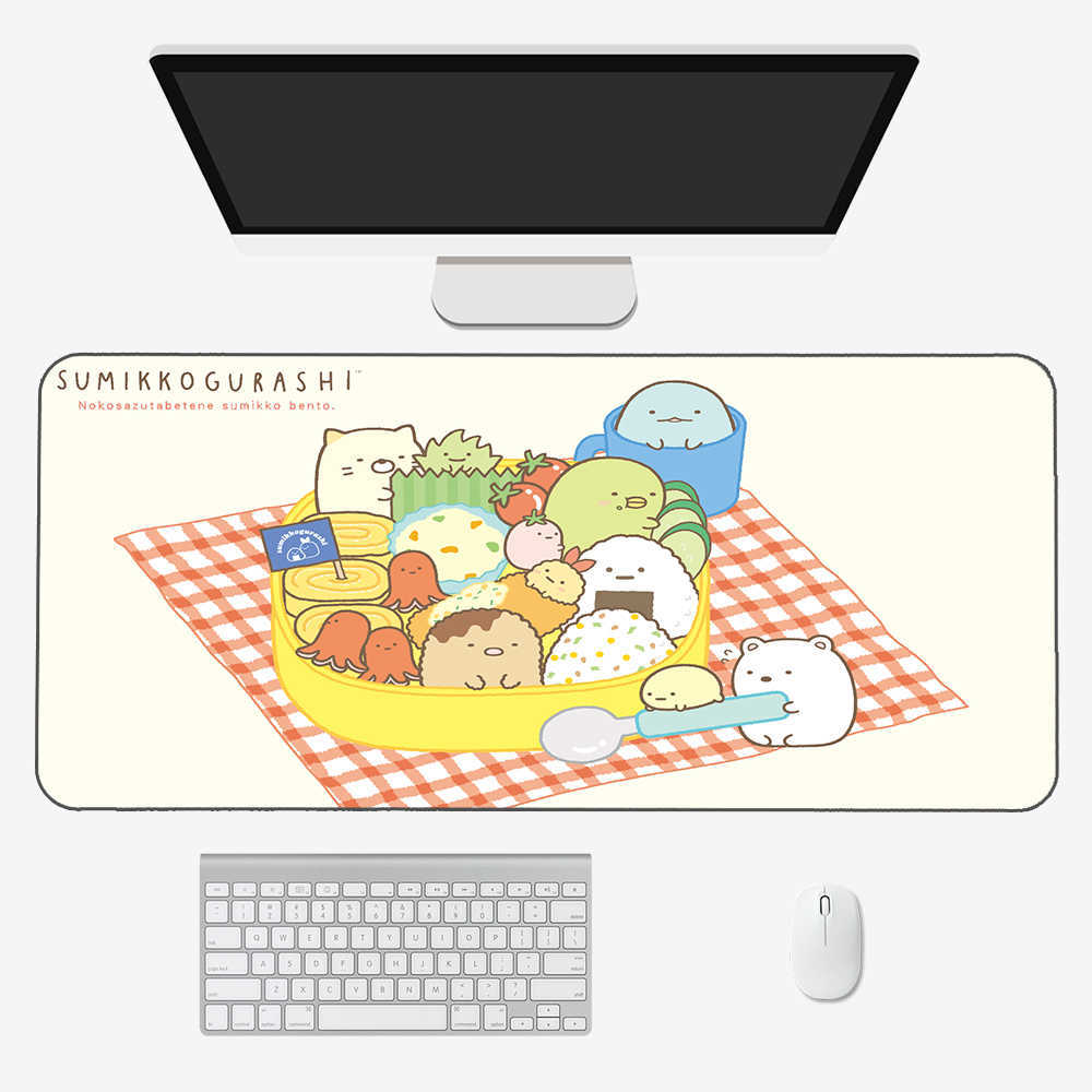 Mouse Pads Wrist Pink Sumikko Gurashi Mouse Pad Gabinete Gamer Table Gaming Accessories Keyboard Desk Mat Mousepad R230824