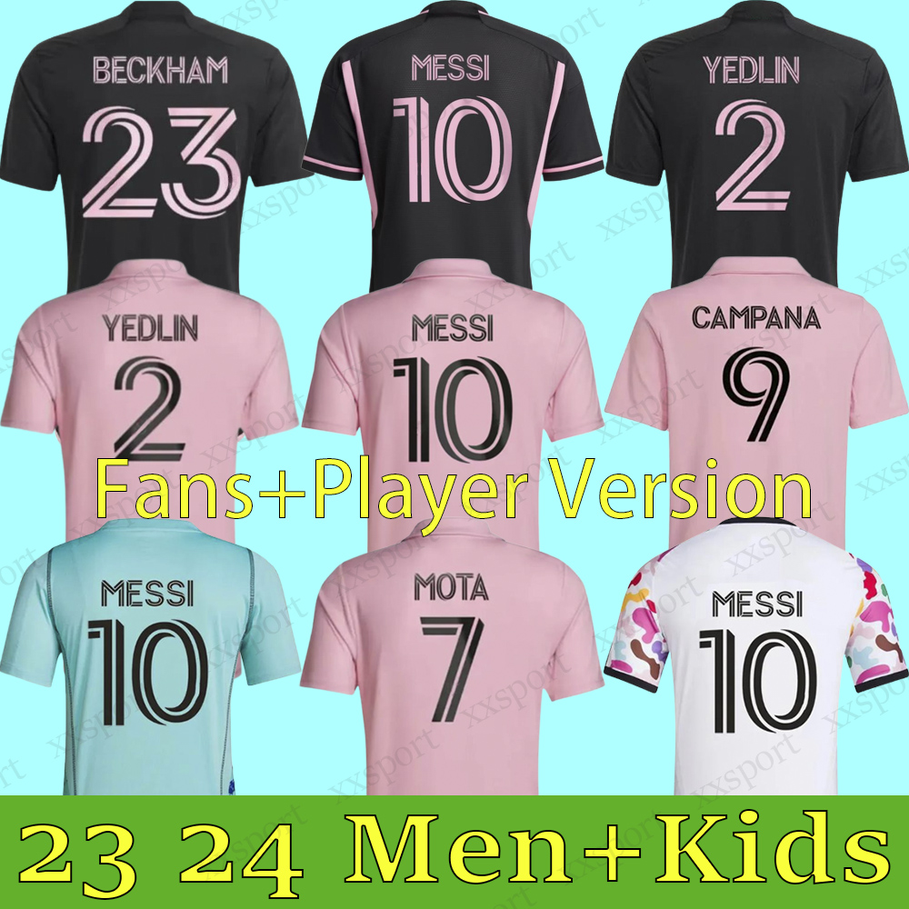 2023 2024 Miami Soccer Jerseys CF Matuidi HIGUAIN CAMPANA YEDLIN MLS 23 24 football men and kids Player Fans version shirt kits child adultS football shirt