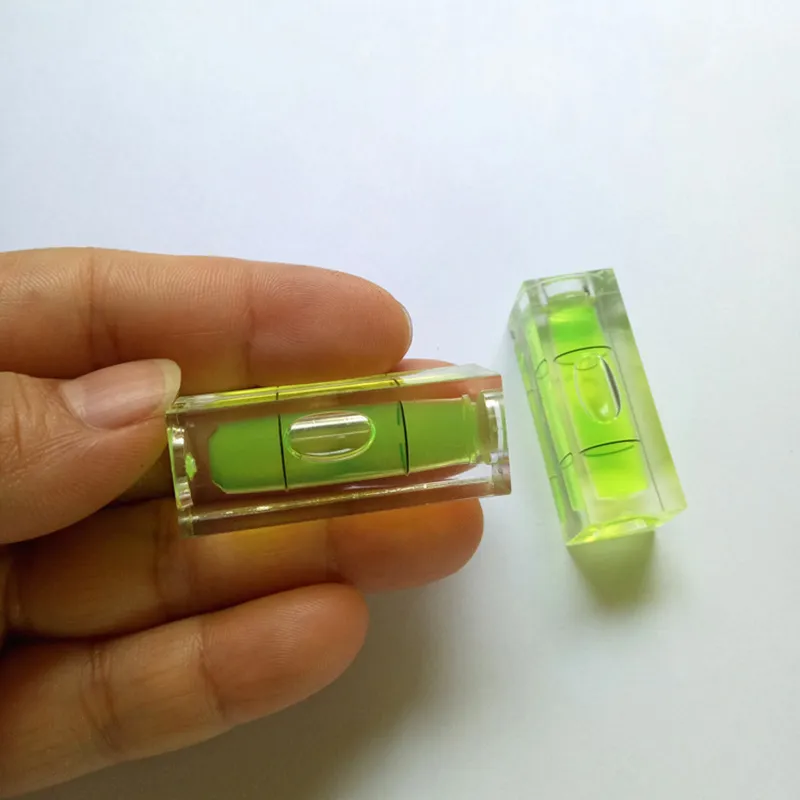 wholesale Mini Level Gauge Green Color Spirit level Bubble Spirit level Square Level Frame Accessories LL