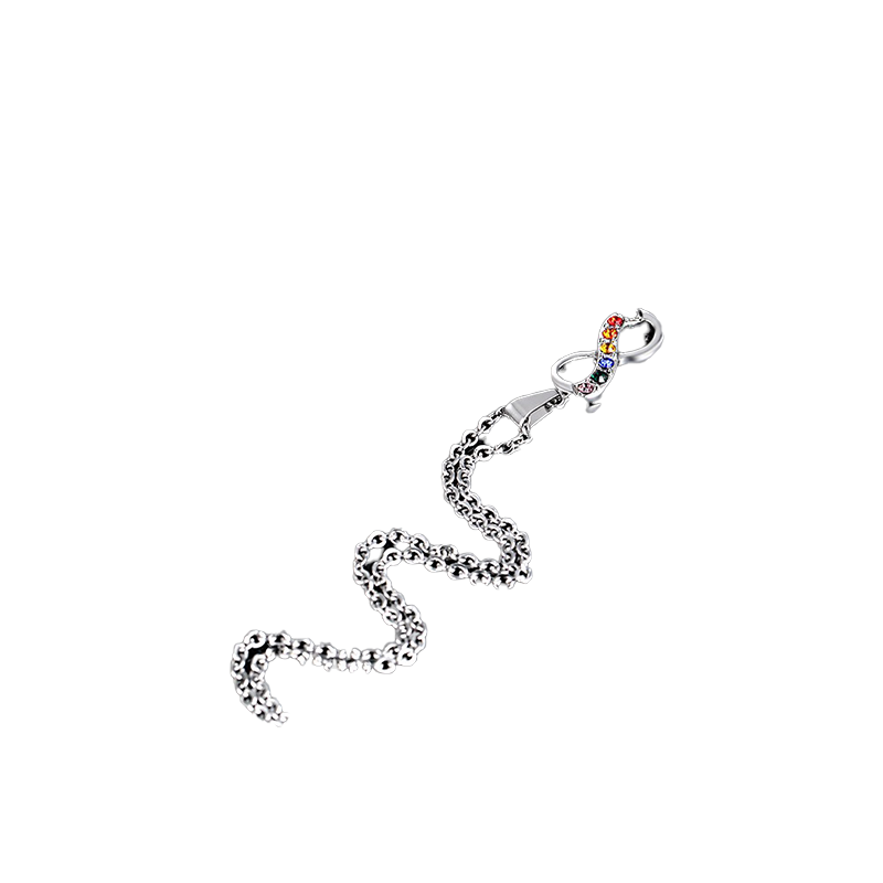 Endless Love 8 Shaped Pendant For Women Men Stainless Steel Infinity Gay Pride Necklace Chain Women Jewelry
