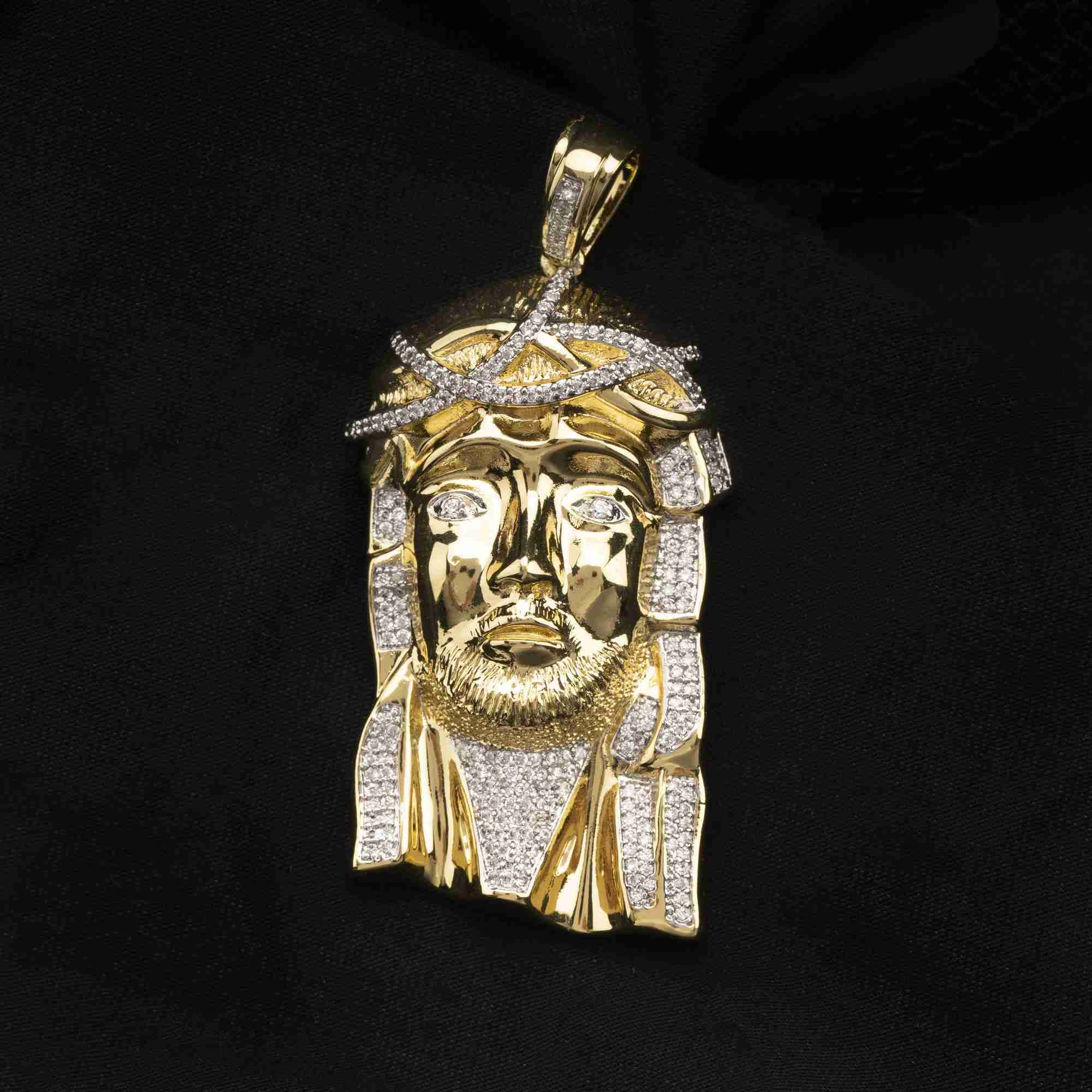 Customize 10k 14k Solid Real Gold Moissanite Piece Dia Jewelry Pendant Hip Jesus Pendants