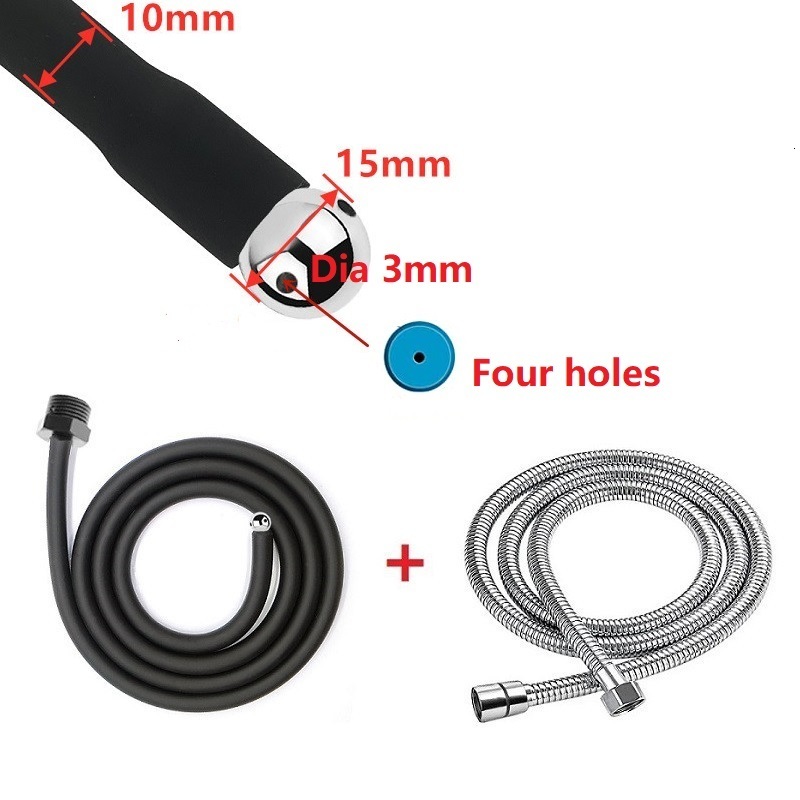 Briefs Panties 25 to 200cm Long Douche Silicone Enema Syringe Anal Shower Cleaning Head Beads Butt Plug Nozzle Tip Faucet Attachment Gay 230824