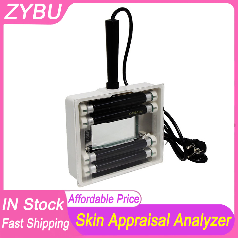 Woods Lamp Skin Analyzer Portable Facial Salon Beauty Analyzer UV Lamp Wood Dermatology for Analyzing Testing Examination Magnifying